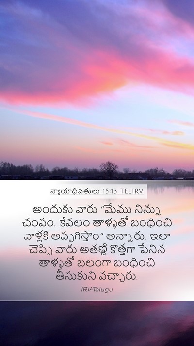 న్యాయాధిపతులు 15:13 TELIRV Bible Verse Image