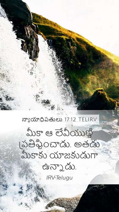 న్యాయాధిపతులు 17:12 TELIRV Bible Verse Image