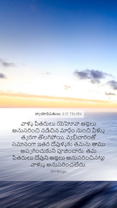 న్యాయాధిపతులు 2:17 TELIRV Bible Verse Image