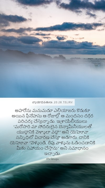 న్యాయాధిపతులు 20:28 TELIRV Bible Verse Image