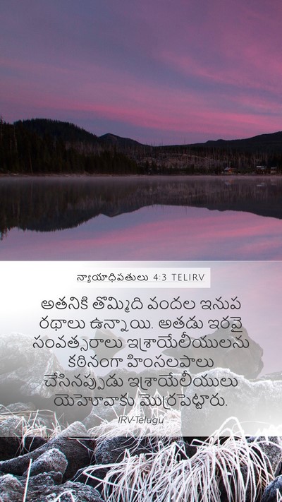 న్యాయాధిపతులు 4:3 TELIRV Bible Verse Image