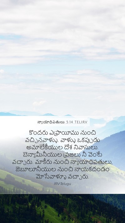 న్యాయాధిపతులు 5:14 TELIRV Bible Verse Image