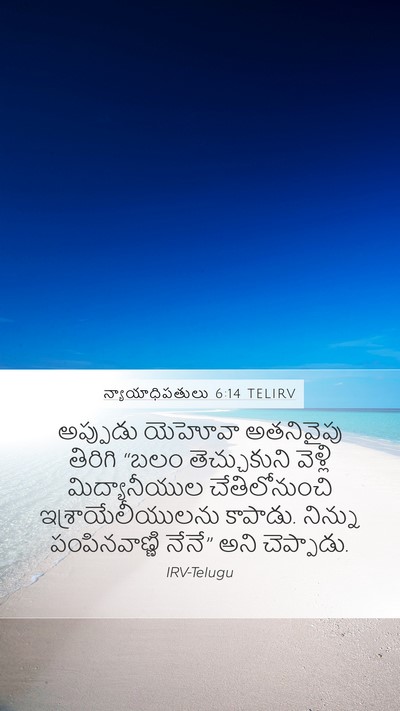 న్యాయాధిపతులు 6:14 TELIRV Bible Verse Image