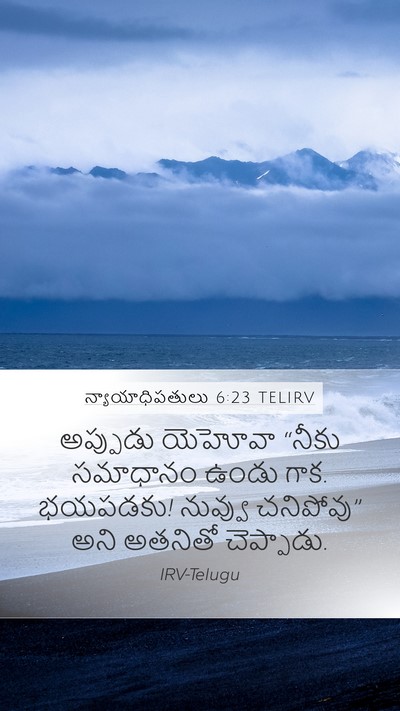 న్యాయాధిపతులు 6:23 TELIRV Bible Verse Image