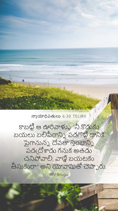 న్యాయాధిపతులు 6:30 TELIRV Mobile Phone Wallpaper - కాబట్టి ఆ - Mobile Bible Verse Wallpaper