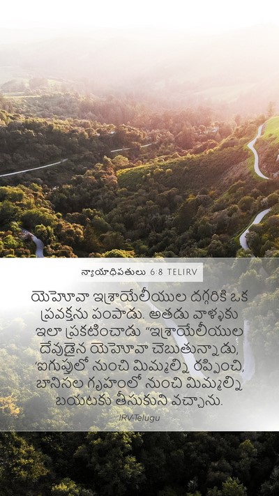 న్యాయాధిపతులు 6:8 TELIRV Bible Verse Image