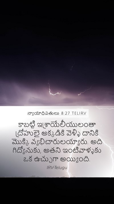 న్యాయాధిపతులు 8:27 TELIRV Bible Verse Image