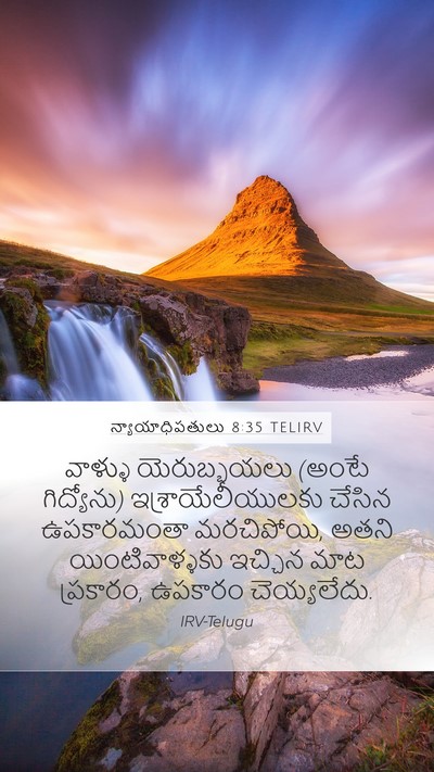 న్యాయాధిపతులు 8:35 TELIRV Bible Verse Image