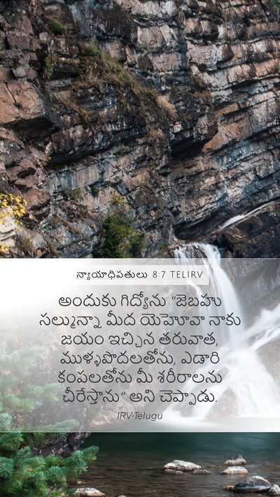 న్యాయాధిపతులు 8:7 TELIRV Bible Verse Image