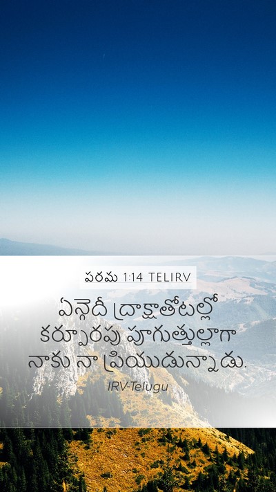 పరమ 1:14 TELIRV Bible Verse Image