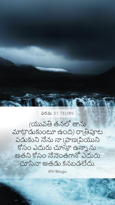 పరమ 3:1 TELIRV Bible Verse Image