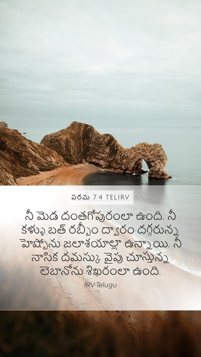 పరమ 7:4 TELIRV Bible Verse Image