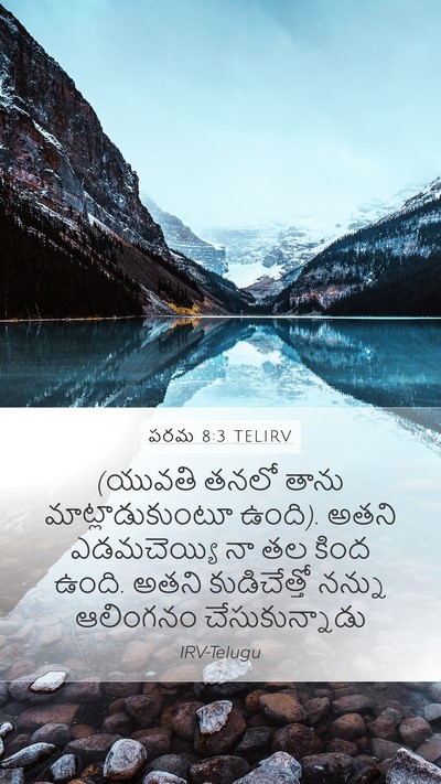 పరమ 8:3 TELIRV Bible Verse Image