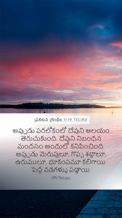 ప్రకటన గ్రంథం 11:19 TELIRV Bible Verse Image