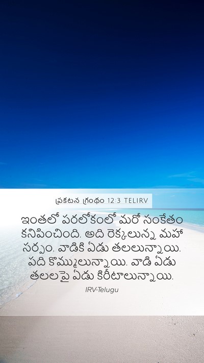 ప్రకటన గ్రంథం 12:3 TELIRV Bible Verse Image