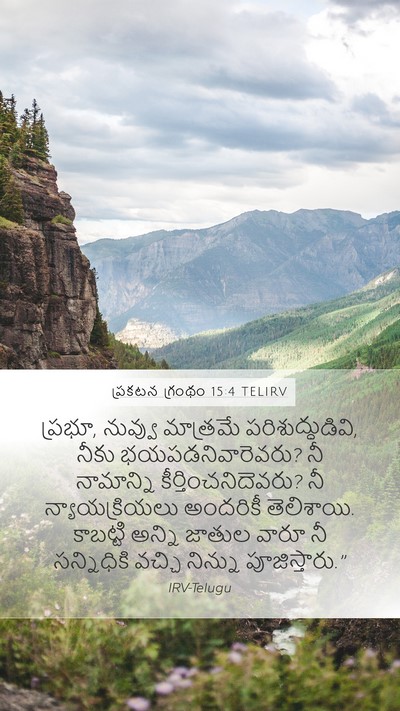 ప్రకటన గ్రంథం 15:4 TELIRV Bible Verse Image