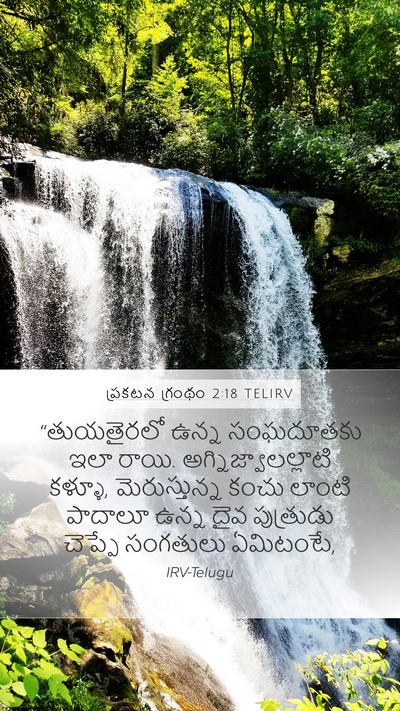 ప్రకటన గ్రంథం 2:18 TELIRV Bible Verse Image