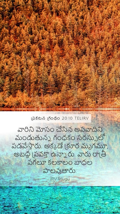 ప్రకటన గ్రంథం 20:10 TELIRV Bible Verse Image