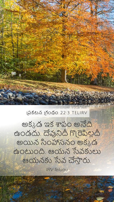 ప్రకటన గ్రంథం 22:3 TELIRV Bible Verse Image