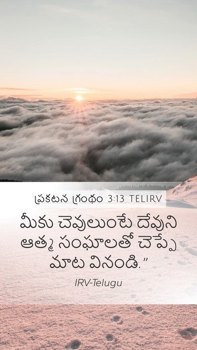 ప్రకటన గ్రంథం 3:13 TELIRV Bible Verse Image