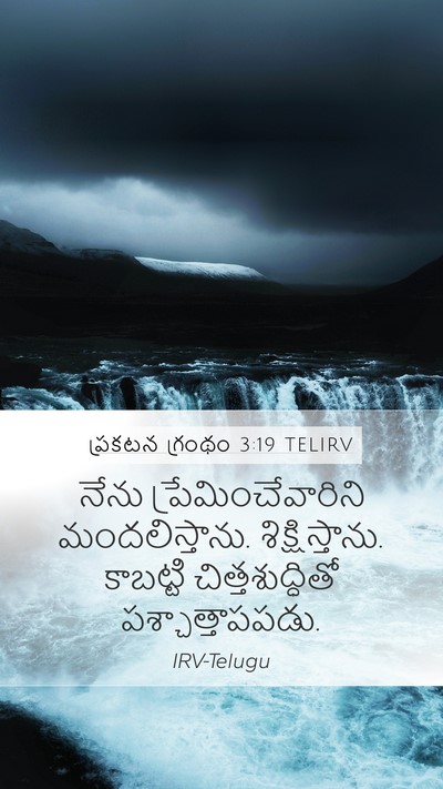 ప్రకటన గ్రంథం 3:19 TELIRV Bible Verse Image