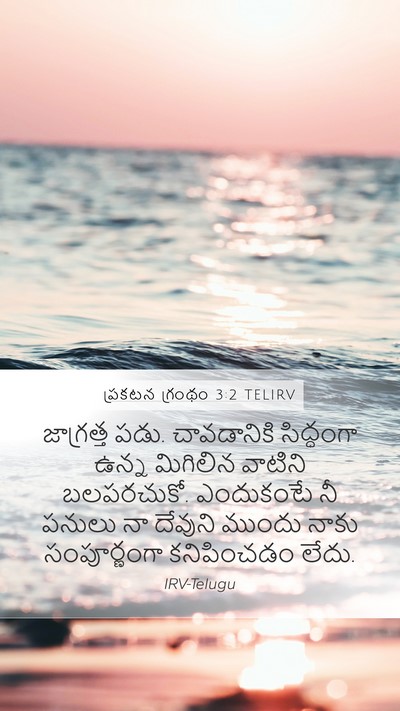 ప్రకటన గ్రంథం 3:2 TELIRV Bible Verse Image
