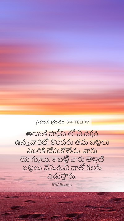ప్రకటన గ్రంథం 3:4 TELIRV Bible Verse Image