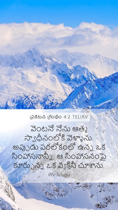 ప్రకటన గ్రంథం 4:2 TELIRV Bible Verse Image