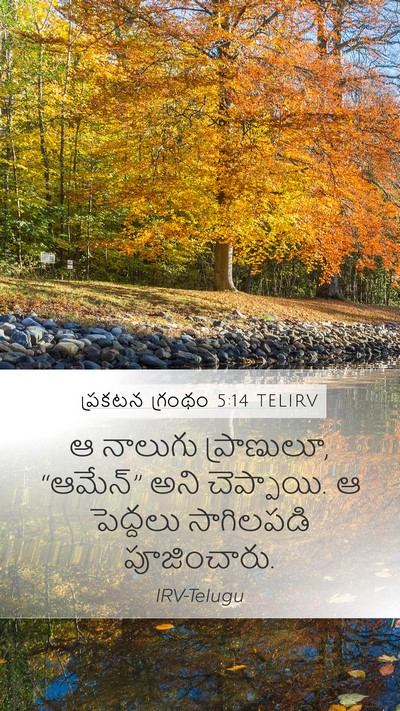 ప్రకటన గ్రంథం 5:14 TELIRV Bible Verse Image