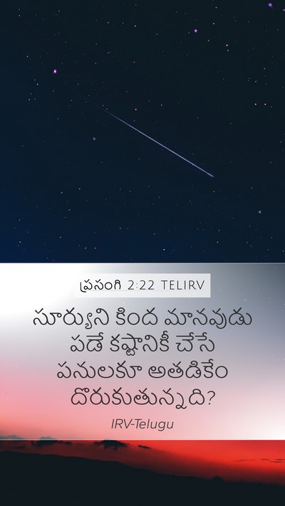 ప్రసంగి 2:22 TELIRV Bible Verse Image