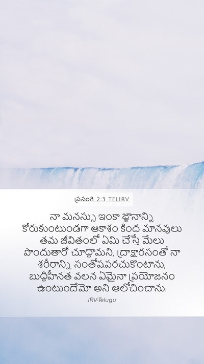 ప్రసంగి 2:3 TELIRV Bible Verse Image