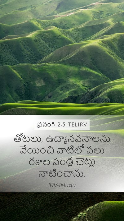ప్రసంగి 2:5 TELIRV Bible Verse Image