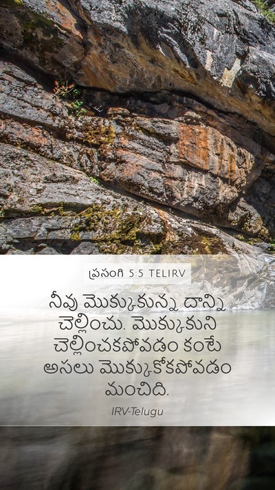 ప్రసంగి 5:5 TELIRV Bible Verse Image