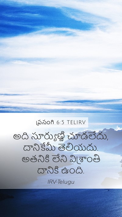 ప్రసంగి 6:5 TELIRV Bible Verse Image