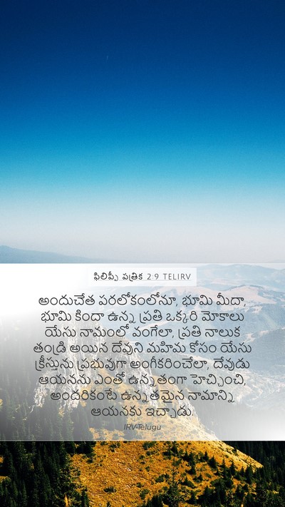 ఫిలిప్పీ పత్రిక 2:9 TELIRV Bible Verse Image