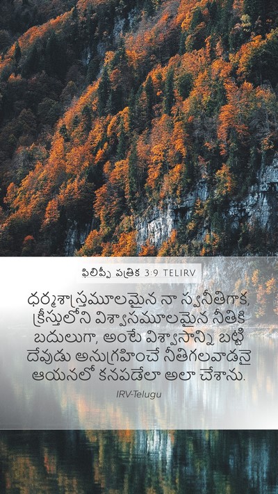 ఫిలిప్పీ పత్రిక 3:9 TELIRV Bible Verse Image
