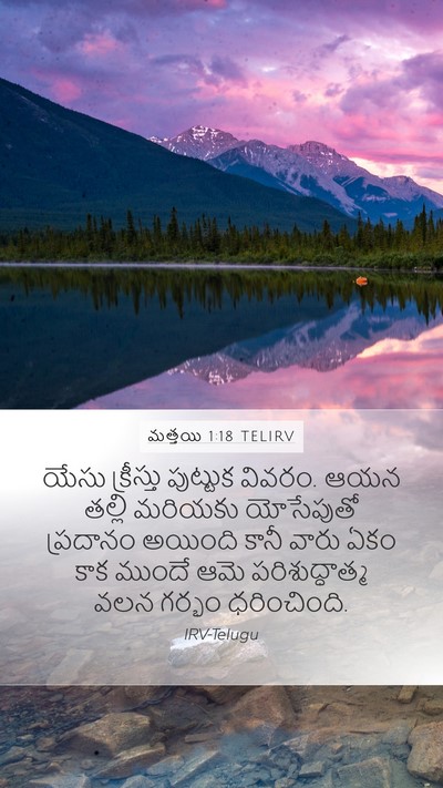 మత్తయి 1:18 TELIRV Bible Verse Image