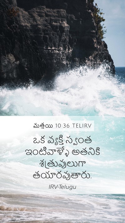 మత్తయి 10:36 TELIRV Bible Verse Image