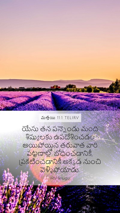 మత్తయి 11:1 TELIRV Bible Verse Image