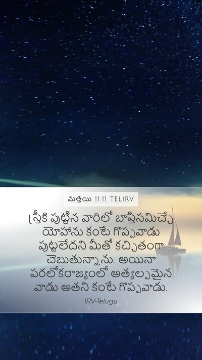 మత్తయి 11:11 TELIRV Bible Verse Image