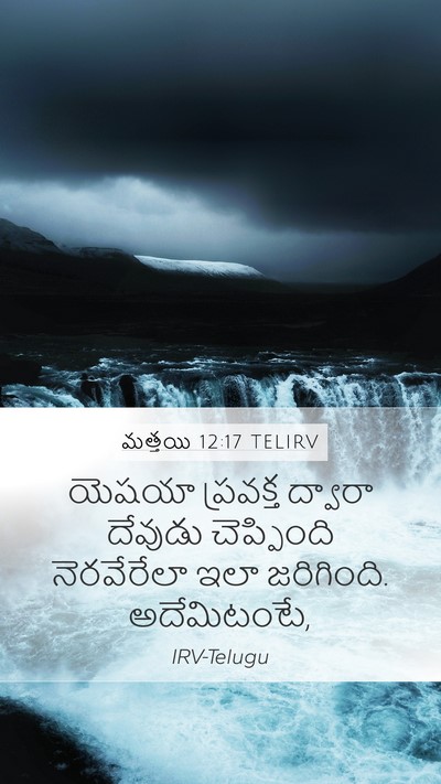 మత్తయి 12:17 TELIRV Bible Verse Image