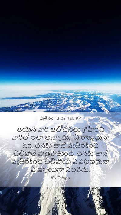 మత్తయి 12:25 TELIRV Bible Verse Image