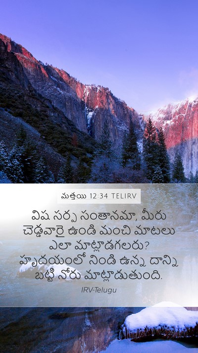 మత్తయి 12:34 TELIRV Bible Verse Image