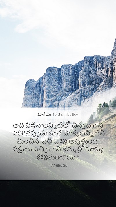 మత్తయి 13:32 TELIRV Bible Verse Image
