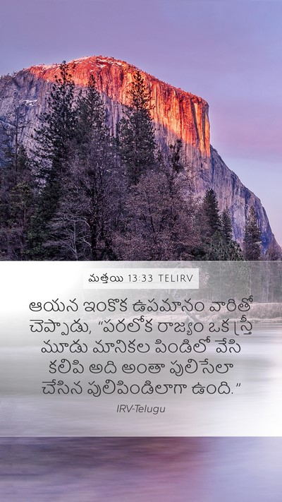మత్తయి 13:33 TELIRV Bible Verse Image