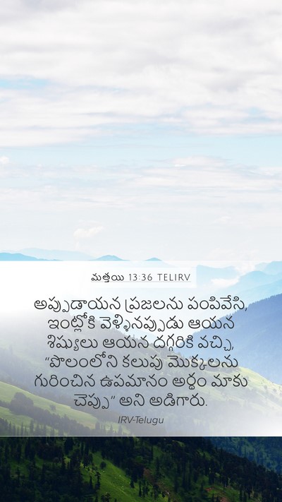 మత్తయి 13:36 TELIRV Bible Verse Image