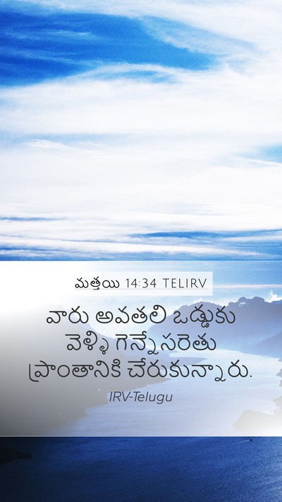మత్తయి 14:34 TELIRV Bible Verse Image