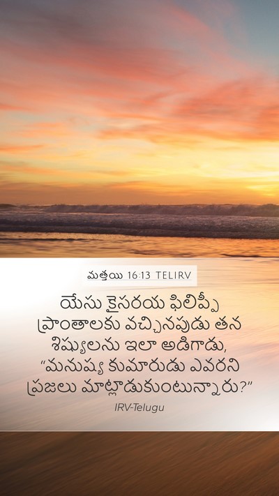 మత్తయి 16:13 TELIRV Bible Verse Image