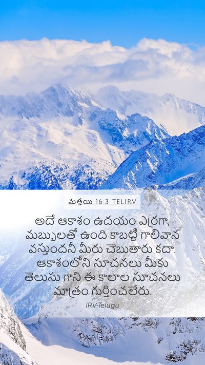 మత్తయి 16:3 TELIRV Bible Verse Image