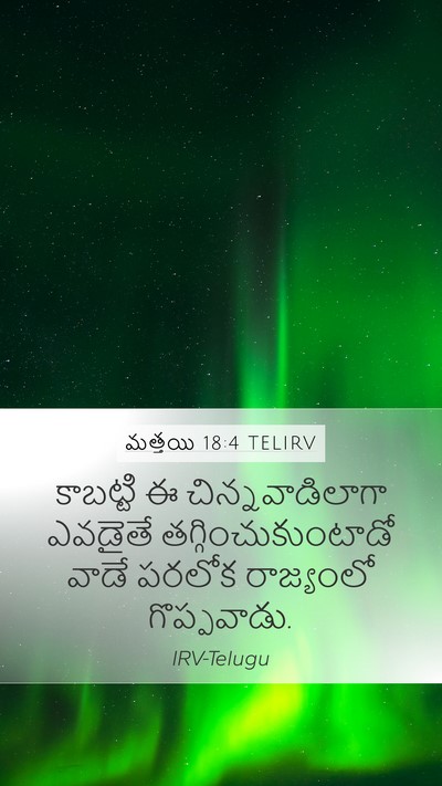 మత్తయి 18:4 TELIRV Bible Verse Image